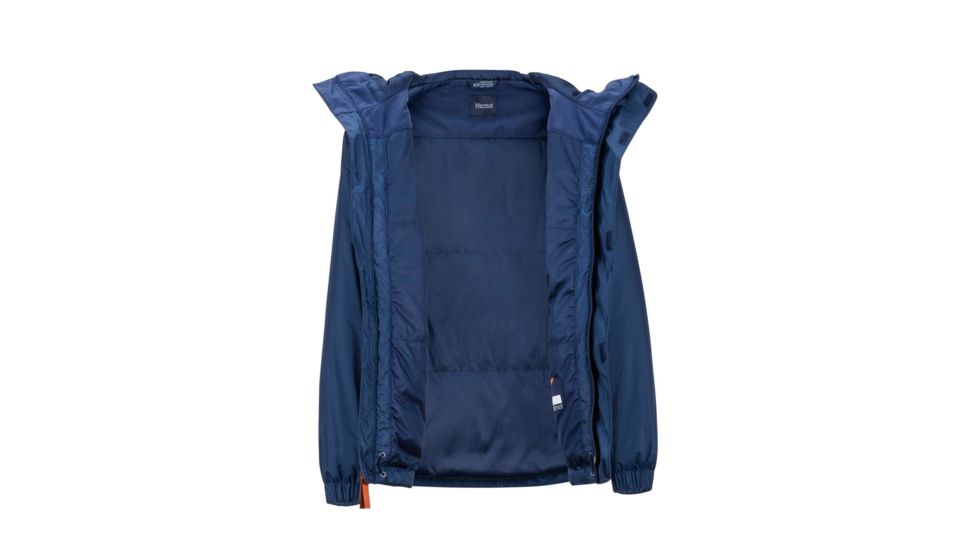Marmot PreCip Eco Insulate Jacket - Boy's, Medium, Arctic Navy/Ember, 46060-4947-M