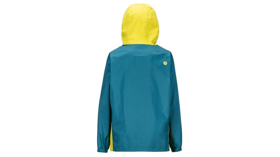 Marmot PreCip Eco Jacket - Boys, Citronelle/Moroccan Blue, Extra Small, 41000-9401-XS