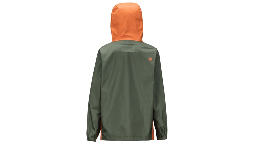 Marmot PreCip Eco Jacket - Boys, Crocodile/Mandarin Orange, Extra Large, 41000-4838-XL