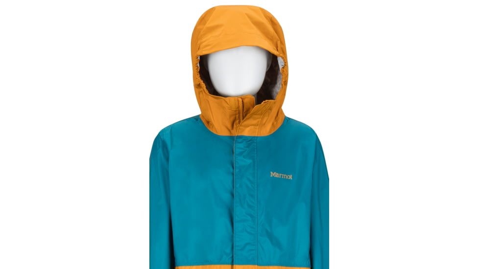 Marmot PreCip Eco Jacket - Boys, Late Night/Aztec Gold, Small, 41000-3060-S