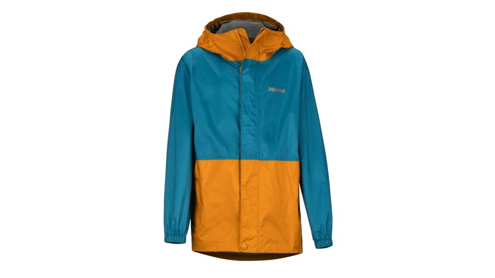 Marmot PreCip Eco Jacket - Boys, Late Night/Aztec Gold, Small, 41000-3060-S