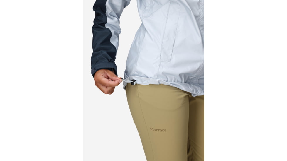Marmot PreCip Eco Jacket - Womens, Thunderhead/Vapor, Medium, M15866-24411-M