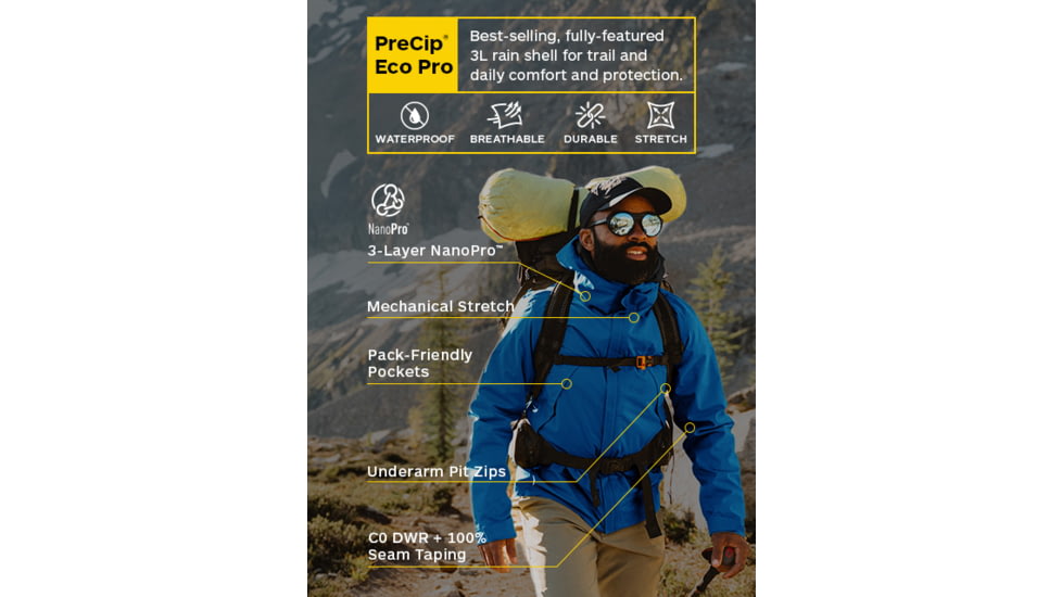 Marmot PreCip Eco Jacket - Womens, Thunderhead/Vapor, Medium, M15866-24411-M