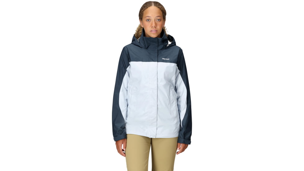 Marmot PreCip Eco Jacket - Womens, Thunderhead/Vapor, Medium, M15866-24411-M