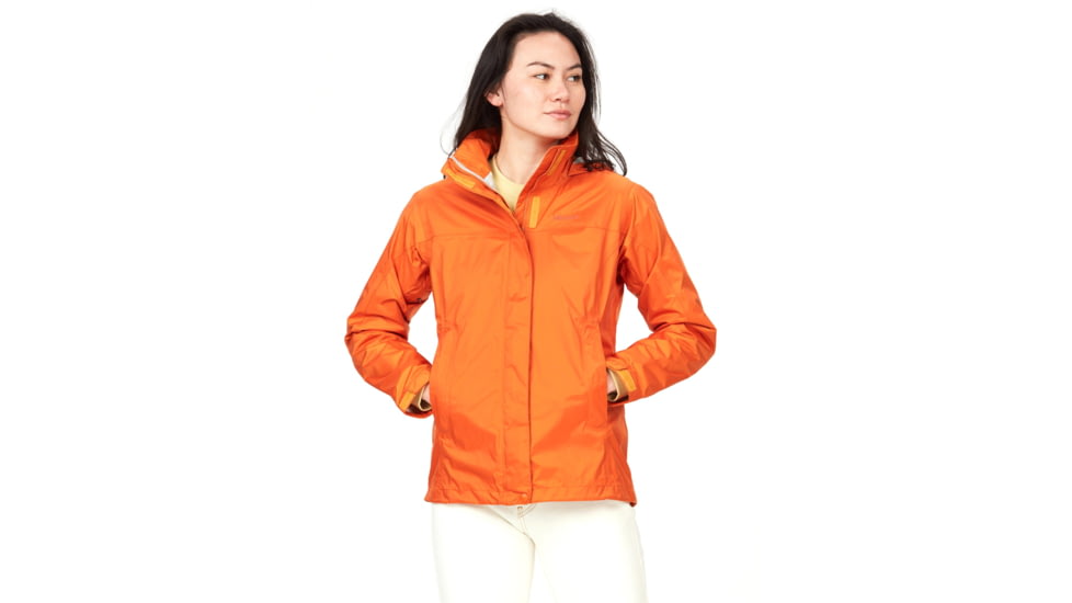 Marmot PreCip Eco Jackets - Womens, Tangelo, Small, 46700-9434-S