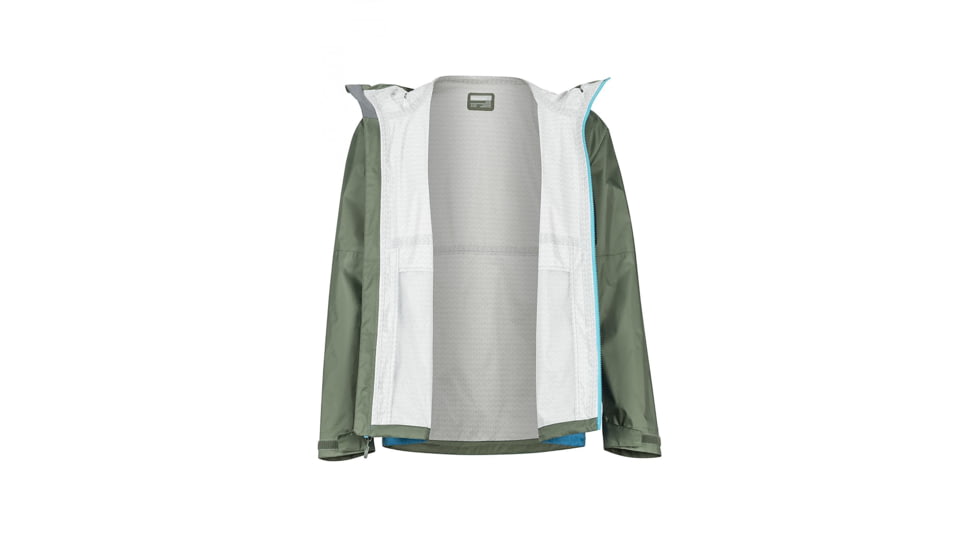 Marmot PreCip Eco Plus Jacket - Mens, Crocodile/Turkish Tile, Medium, 31630-4835 - M