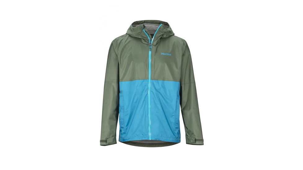 Marmot PreCip Eco Plus Jacket - Mens, Crocodile/Turkish Tile, Medium, 31630-4835 - M