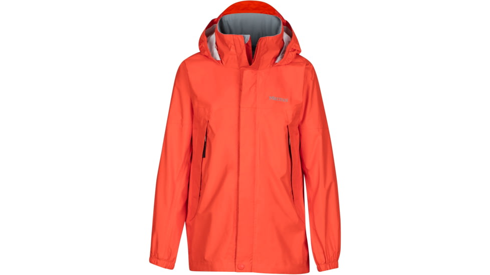 Marmot Precip Jacket - Boy's-Hot Orange-X-Large