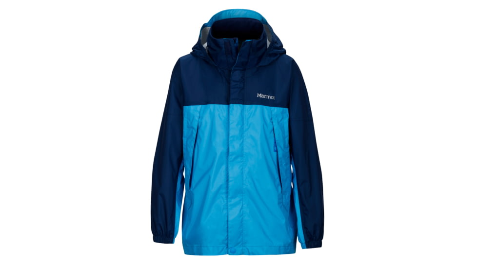 Marmot Precip Jacket - Boy's-Mykonos Blue/Arctic Navy-X-Small