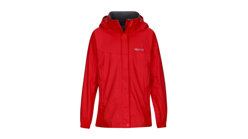 Marmot Precip Jacket - Girl's, Bright Pink, Extra Small 55680-8608-XS