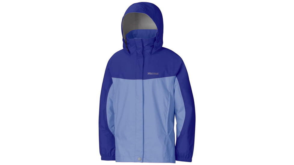 Marmot Precip Jacket - Girl's-Blue Sea/Malibu Blue-X-Small