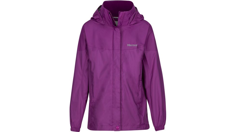 Marmot Precip Jacket - Girl's-Purple Orchid-Small