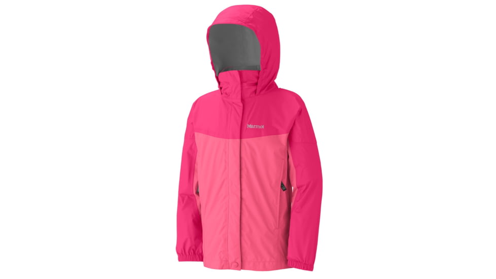Marmot Precip Jacket - Girl's-Small-Blue Radiance/Breeze Blue