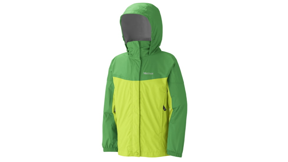 Marmot Precip Jacket - Girl's-Small-Green Lime/Bright Green