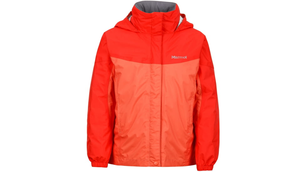 Marmot Precip Jacket - Girl's-Emberglow/Red Apple-X-Small