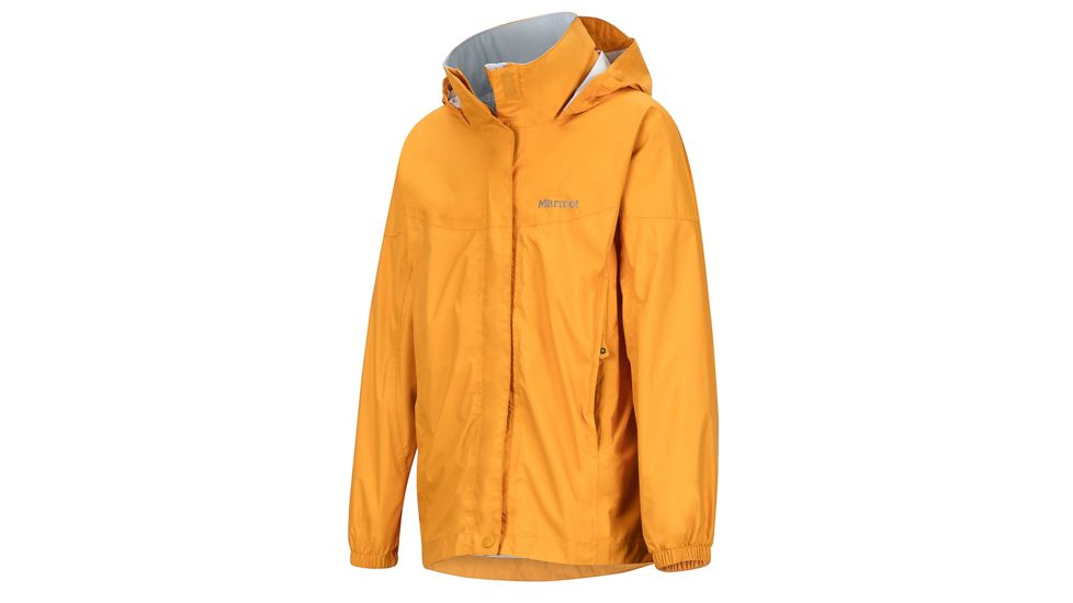 Marmot PreCip Jacket - Girls, Golden Eye, Medium, 55680-9416-M