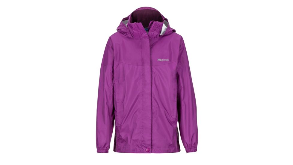 Marmot PreCip Jacket - Girls, Grape, L, 55680-6228-L