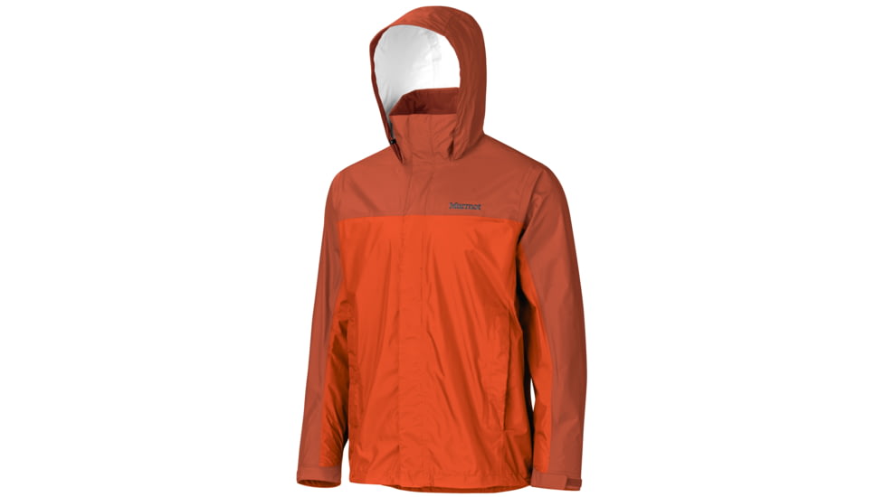 Marmot Precip Jacket - Men's-X-Large-Orange Haze/Dark Rust
