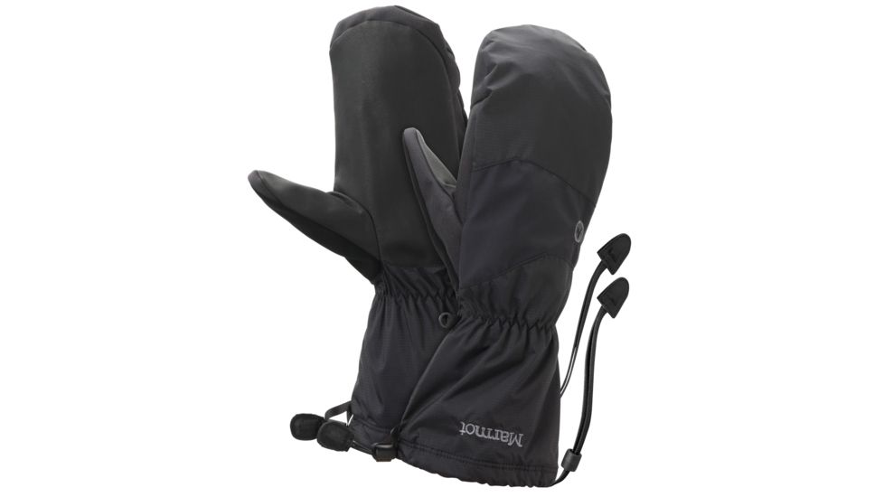 Marmot PreCip Shell Mitt - Mens, Black, Extra Small, 17160-001-XS