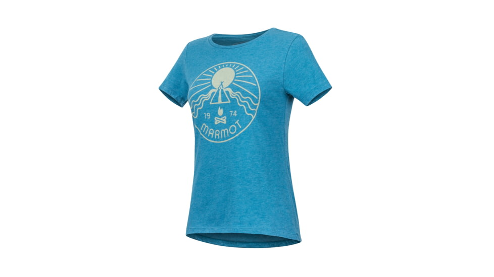 Marmot Prism Tee Short Sleeve - Womens, Late Night Heather, Large, 47750-3708-L