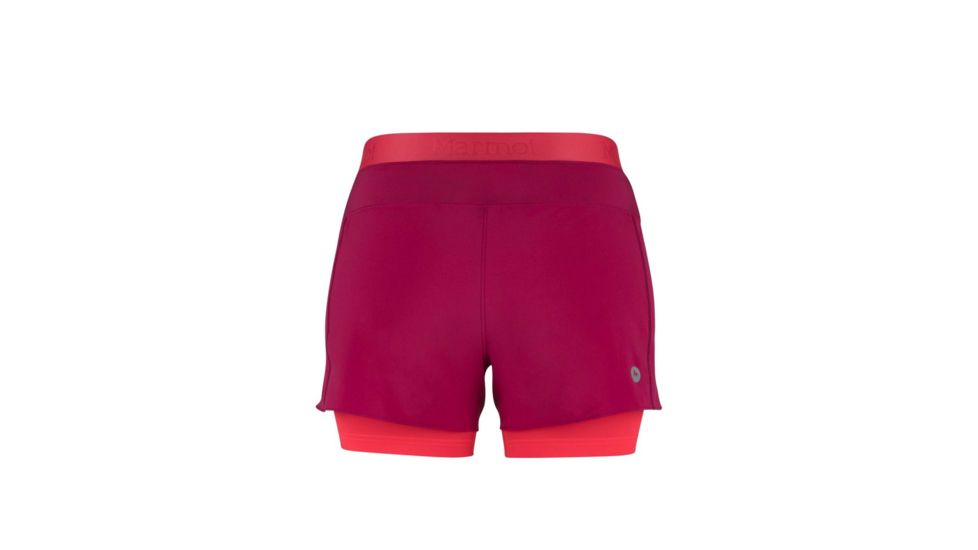Marmot Pulse Short - Womens, Sangria, Extra Small 57530-6119-XS