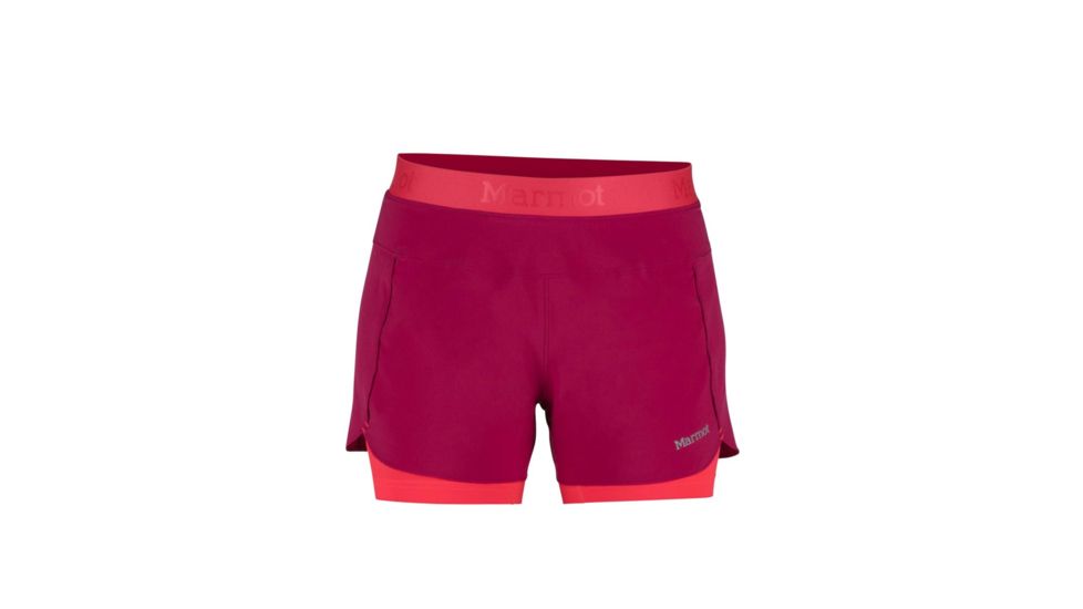 Marmot Pulse Short - Womens, Sangria, Extra Small 57530-6119-XS