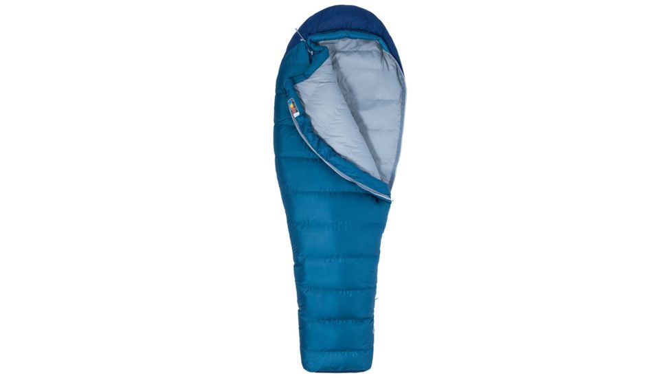 Marmot Radium 20 Sleeping Bag, Long, Briny Blue/Arctic Navy, Long 6ft 6in, LZ, 39450-3808-LZ