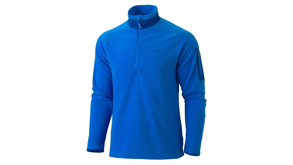 Marmot Reactor Half Zip LS - Men's-Small-Cobalt Blue