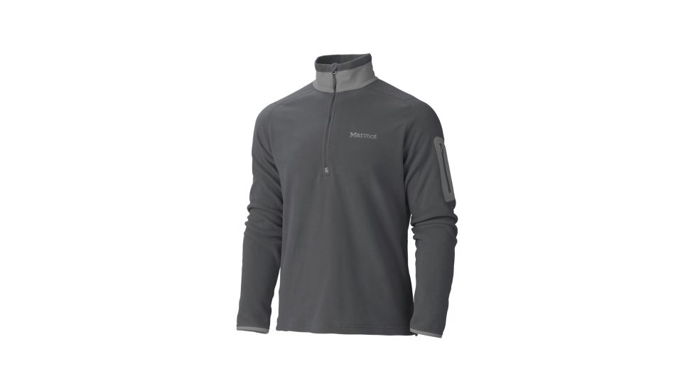 Marmot Reactor Half Zip LS - Men's-Small-Dark Granite