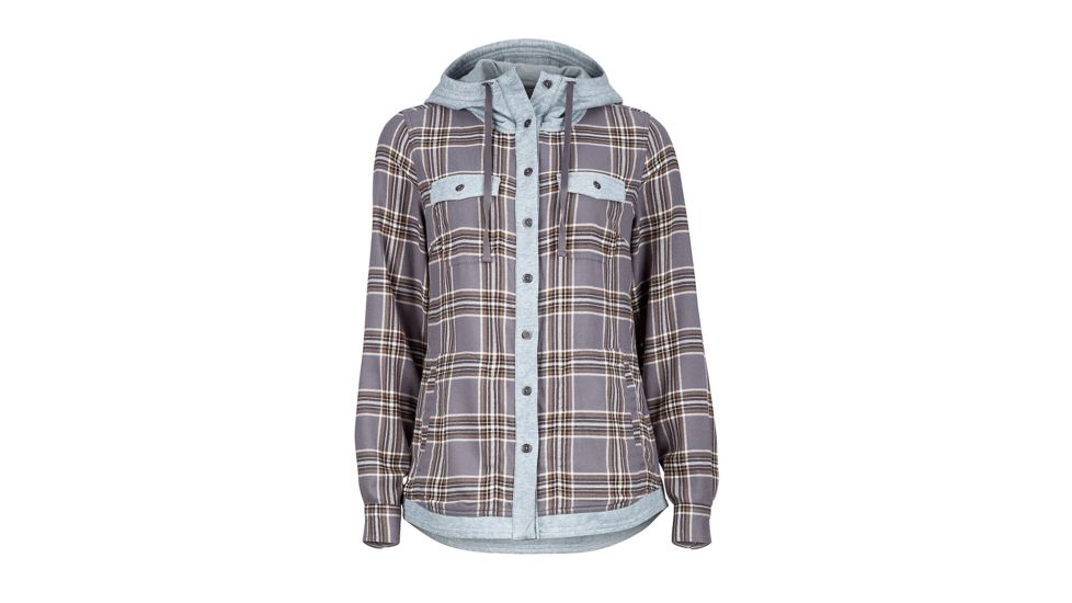 Marmot Reagan Flannel - Women's-Winter Stone -Small
