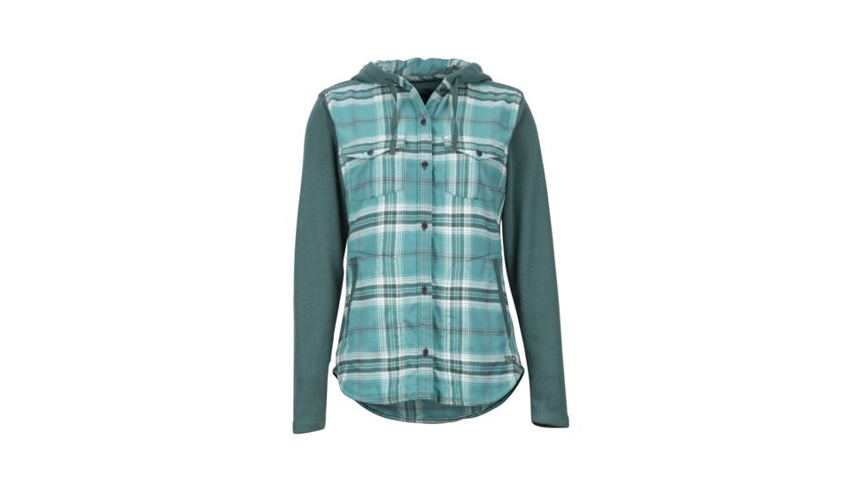 Marmot Reagan Flannel - Womens, Mallard Green, Extra Small, 49290-4759-XS