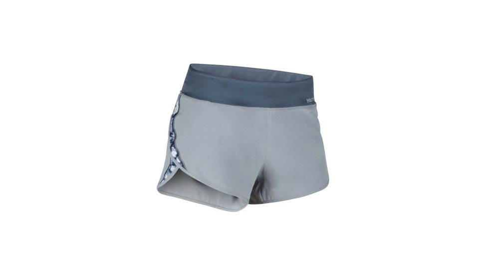 Marmot Reflects Short - Womens, Grey Storm/Steel Onyx, L 49600-1913-L