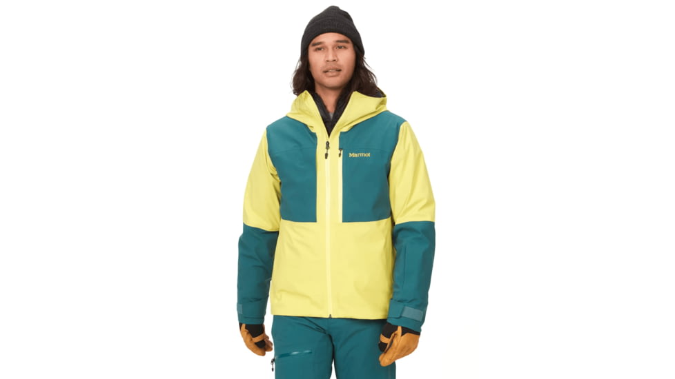 Marmot Refuge Jacket - Men's, Limelight/Dark Jungle, Medium, M13145-22538-M