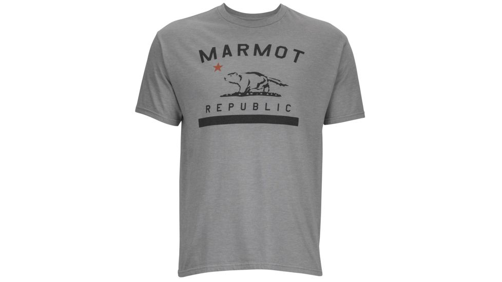 Marmot Republic Short Sleeve Tee - Men's-Athletic Heather-XX-Large