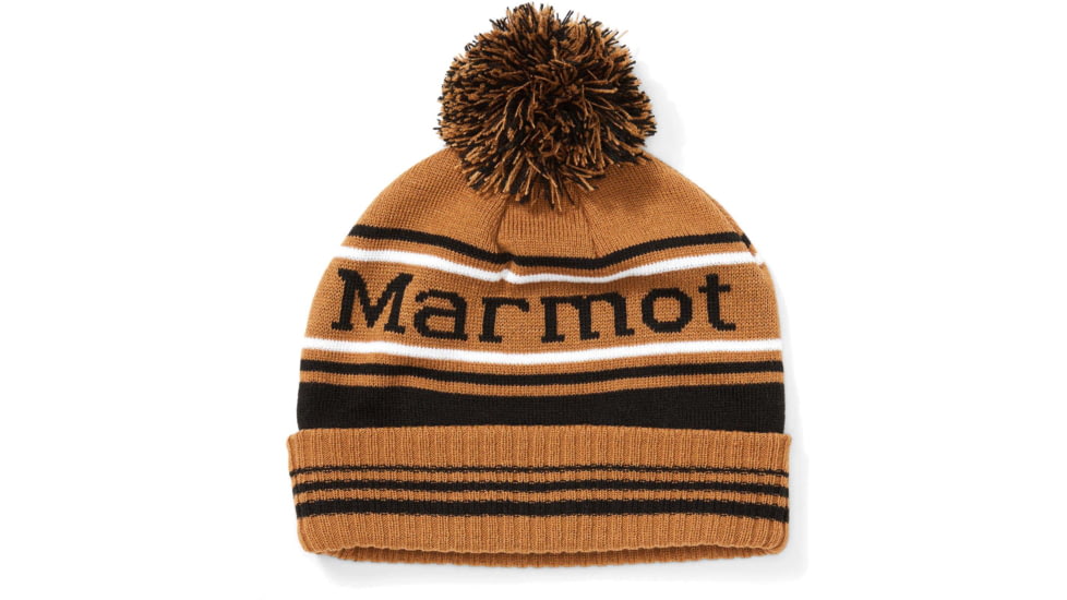 Marmot Retro Pom Hat - Mens, Scotch/Black, One Size, 17410-7403-ONE
