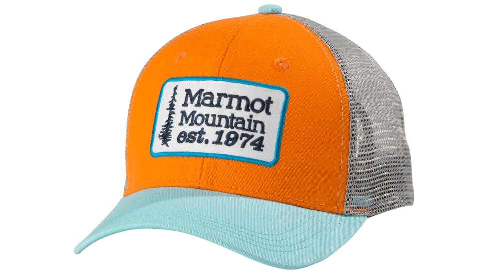 Marmot Retro Trucker Hat - Men's, Orange Coral, 241591