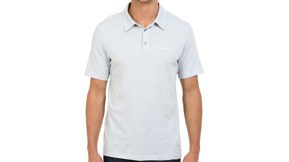 Marmot Reyes Polo Short Sleeve Shirt - Men's -Silver-Small