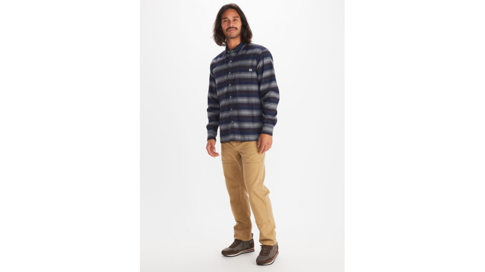 Marmot Ridgefield Heavyweight Flannel Overshirt - Mens, Arctic Navy, Extra Large, M13555-2975-XL
