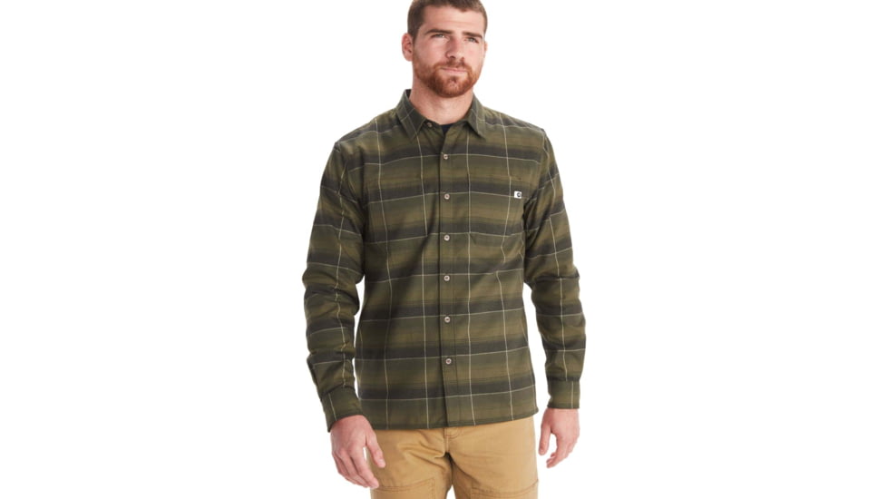 Marmot Ridgefield Heavyweight Flannel Overshirt - Mens, Nori, 2XL, M13555-4859-XXL