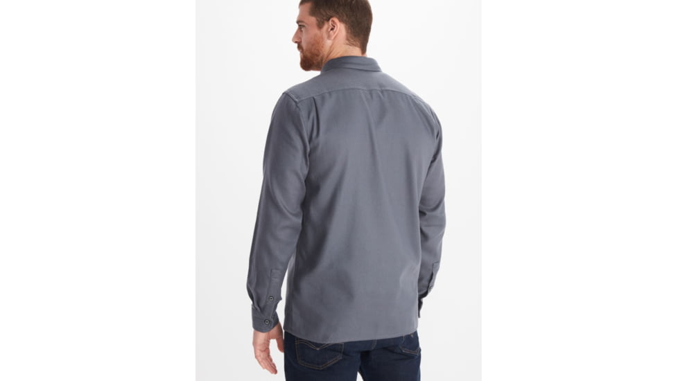 Marmot Ridgefield Heavyweight Flannel Overshirt - Mens, Steel Onyx, Medium, M13555-1515-M