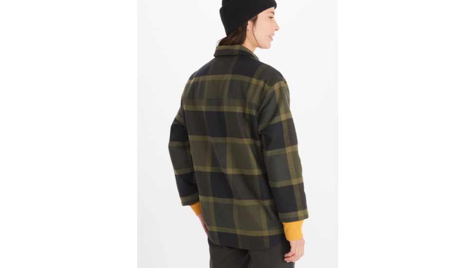 Marmot Ridgefield Heavyweight Flannel Overshirt - Womens, Nori, Small, M13282-4859-S