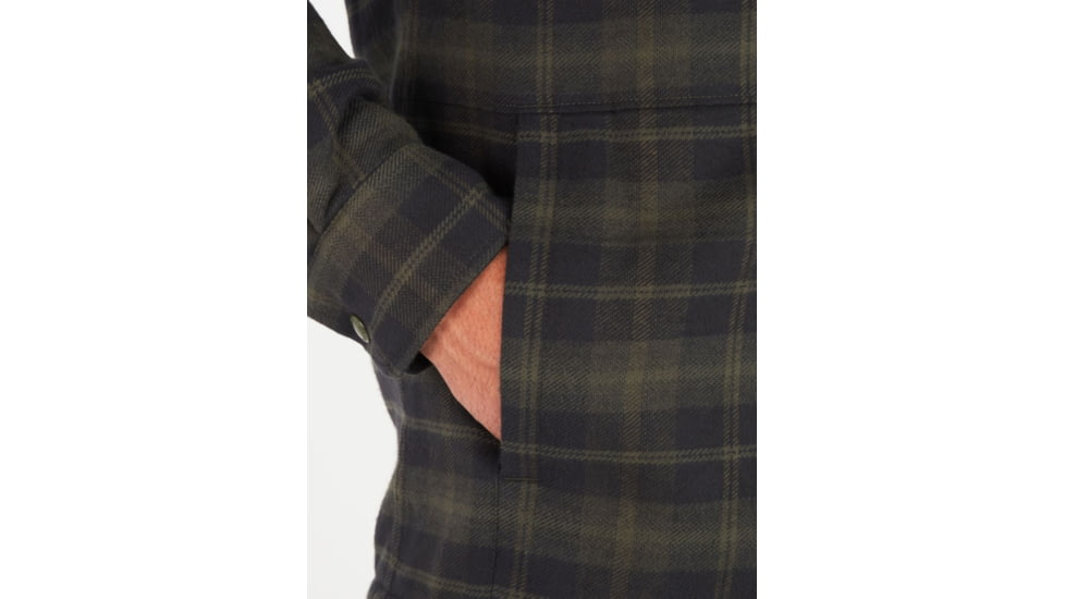 Marmot Ridgefield Heavyweight Sherpa Lined Flannel - Mens, Nori, Medium, M10614-4859-M