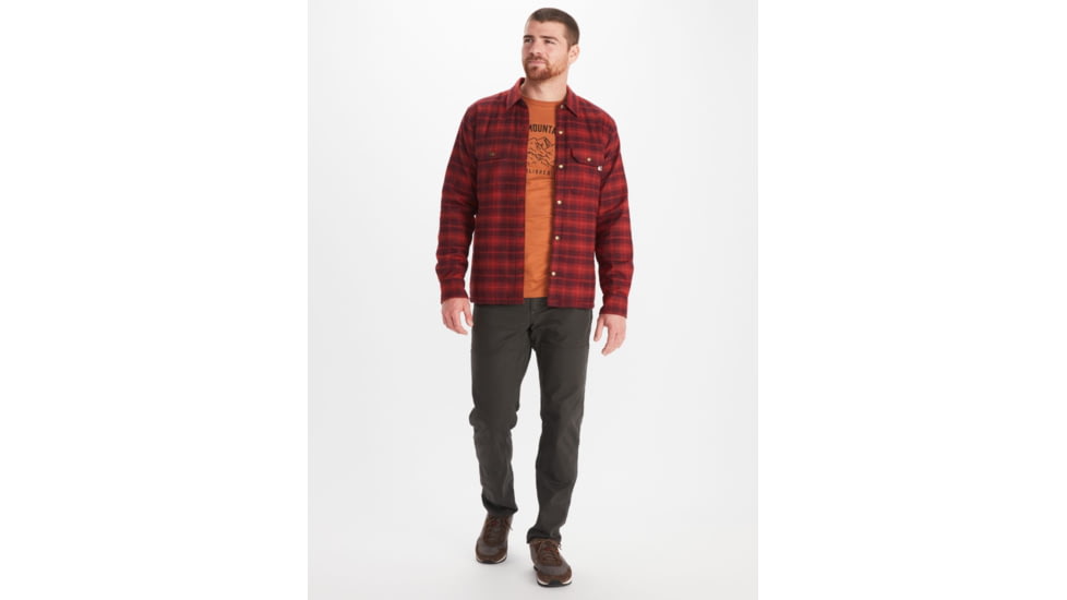 Marmot Ridgefield Heavyweight Sherpa Lined Flannel - Mens, Port Royal, Small, M10614-6257-S