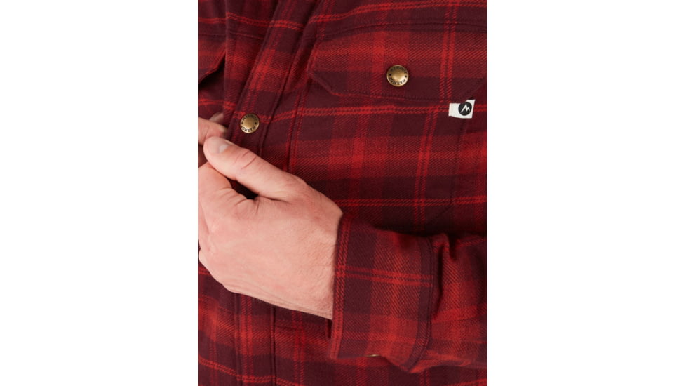 Marmot Ridgefield Heavyweight Sherpa Lined Flannel - Mens, Port Royal, Small, M10614-6257-S