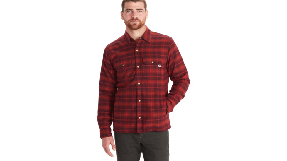 Marmot Ridgefield Heavyweight Sherpa Lined Flannel - Mens, Port Royal, Small, M10614-6257-S