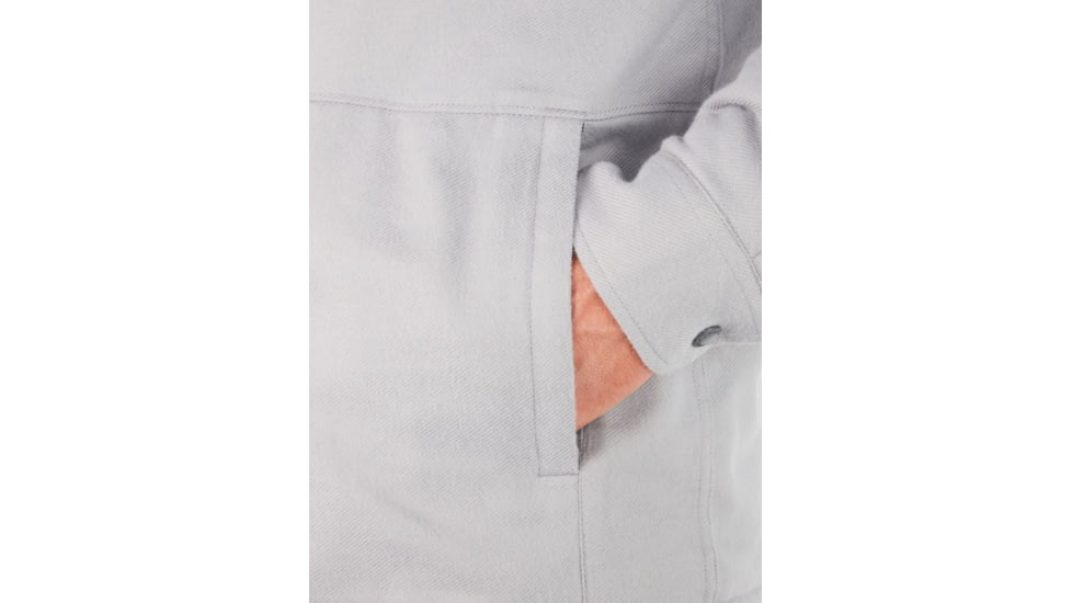 Marmot Ridgefield Heavyweight Sherpa Lined Flannel - Mens, Sleet, Medium, M10614-504-M