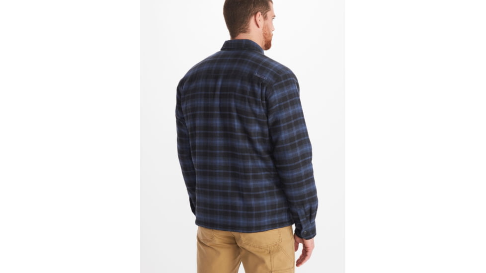 Marmot Ridgefield Heavyweight Sherpa Lined Flannel - Mens, Storm, Large, M10614-134-L