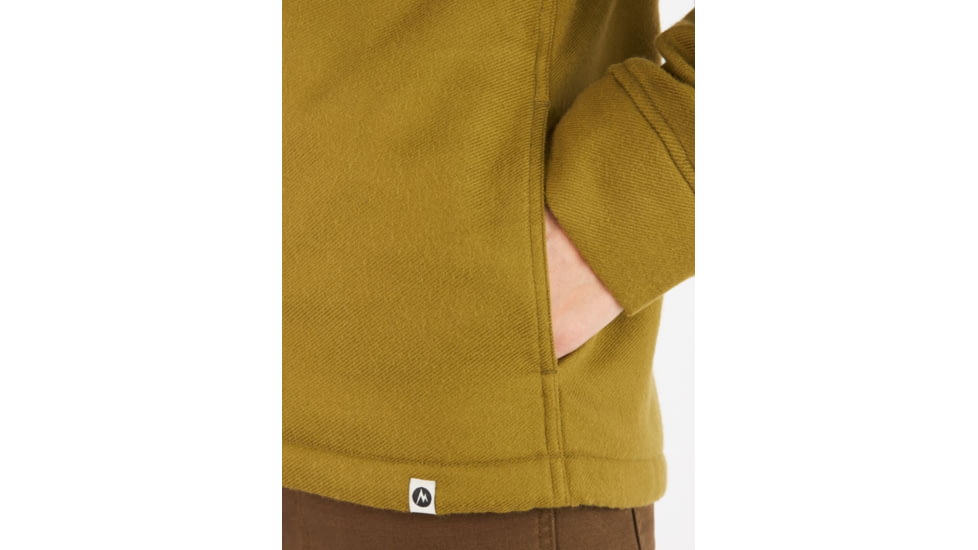 Marmot Ridgefield Heavyweight Sherpa Lined Flannel - Womens, Military Green, Medium, M10512-4050-M