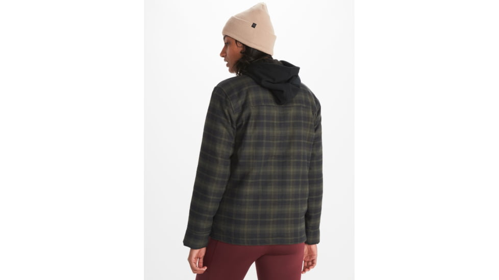 Marmot Ridgefield Heavyweight Sherpa Lined Flannel - Womens, Nori, Medium, M10512-4859-M
