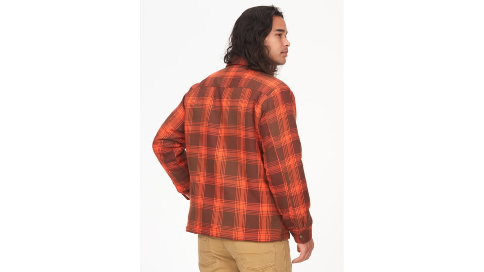 Marmot Ridgefield Sherpa Flannel Shirt Jacket - Mens, Chocolate, Medium, M14654-22262-M